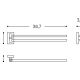 Prochain porte-serviettes de salle de bain Next Cosmic croquis 6
