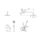 Ensemble de douche encastrée Moscú Imex croquis 7