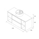 Meuble de salle de bains avec ensemble lavabo Bequia Salgar croquis 12