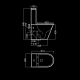 Bruntec Rimless Lisboa compact toilette principal 1