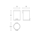 Architect Cosmic Bathroom Litter Bin croquis 3