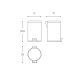 Architect Cosmic Bathroom Litter Bin croquis 5
