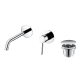 Robinetterie de lavabo encastrée Milos Imex + bonde click-clack pack principal 0
