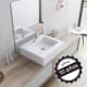 Lavabo suspendu Padova Bruntec option 2