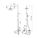 Colonne de douche et de baignoire Imex Genova croquis 10