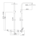 Set de douche Nassau Imex croquis 6