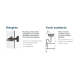 Ensemble meuble de salle de bain Versa Coycama profondeur réduite 22 cm option 11