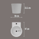 Lavabo suspendu Adonia par Art and Bath croquis 1