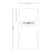 Receveur de douche en résine Textura Nudespol croquis 5