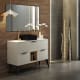 Meuble de salle de bains avec plan de toilette en bois Vintass Campoaras principal 1