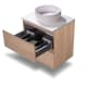 Nivo Bruntec petit meuble de salle de bain 2 tiroirs suspendu détail 4