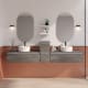 Meuble de salle de bains avec plan de toilette en bois Aqua Campoaras principal 1