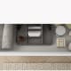 Meuble de salle de bains avec plan de toilette en bois Aqua Campoaras détail 5