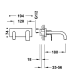 Project Tres mitigeur encastré de lavabo croquis 7