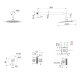Ensemble de douche encastrable Imex Bless croquis 8