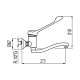 Robinet de douche PMR Mural de Tres croquis 1