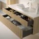 Meubles de salle de bains avec Plan de toilette Alpes 5 Solid surface Bruntec détail 2