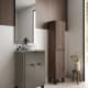 Ensemble meuble de salle de bains faible profondeur 35,5 cm avec lavabo Midi Visobath sur plan de toilette principal 7