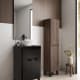 Ensemble meuble de salle de bains faible profondeur 35,5 cm avec lavabo Midi Visobath sur plan de toilette principal 2