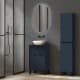 Ensemble meuble de salle de bains faible profondeur 35,5 cm avec lavabo Midi Visobath sur plan de toilette principal 0