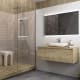 Meuble de salle de bains Lambda avec plan de toilette en bois Coycama principal 0