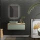 Meuble de salle de bains Lambda avec plan de toilette en bois Coycama principal 1