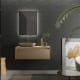 Meuble de salle de bains Lambda avec plan de toilette en bois Coycama principal 3