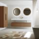 Ensemble meuble de salle de bain avec lavabo double en solid surface et caisson Alpes 4 Bruntec environnement 5
