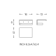 Porte-rouleau de toilette Bath Life de Cosmic croquis 9
