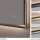 Miroir de salle de bains avec éclairage LED California Ledimex détail 4
