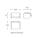 Porte-rouleau de toilette Architect Cosmic avec couvercle croquis 5