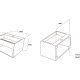 Vasque suspendue Rock par Art and Bath croquis 2
