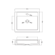 Vasque suspendue Darya Coycama croquis 19