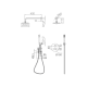 Ensemble de douche encastré Genova Imex croquis 10