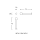 Porte-rouleau de toilette Logic Cosmic croquis 8