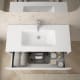 Meuble de salle de bains à profondeur réduite 37,8 cm MDF laqué Vilma Bruntec détail 5