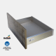 Meuble de salle de bains à profondeur réduite 37,8 cm MDF laqué Vilma Bruntec détail 4