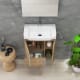 Ensemble meuble de salle de bains de 28 cm à profondeur réduite Versa Coycama détail 4