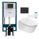 Pack WC japandi intelligent suspendu + réservoir de chasse + plaque de poussée Eos Pro Nashi principal 1