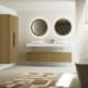 Meuble de salle de bains avec plan de toilette et caisson en solid surface Alpes 4 Bruntec environnement 5