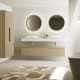 Meuble de salle de bains avec plan de toilette et caisson en solid surface Alpes 4 Bruntec environnement 6