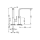 Robinet de lavabo Cuadro Tres croquis 2