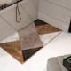 Receveurs de douche en résine décorés Design 3D Mosaïque Bruntec environnement 1