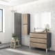 Meuble de salle de bains avec plan de toilette en bois Kloe Campoaras principal 0