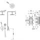 Ensembles de douche encastrables Flat Imex croquis 3