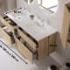 Ensemble de meubles de salle de bain en bois massif rainuré Alpes 7 Bruntec croquis 4
