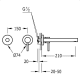 Robinet de lavabo encastré Max Tres croquis 1