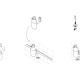 Ensemble de cintres muraux Alife avec guide mural par Cosmic croquis 5