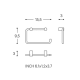 Porte-rouleau de toilette Logic Cosmic croquis 6