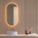 Miroir de salle de bains avec éclairage LED Denia Bruntec principal 4